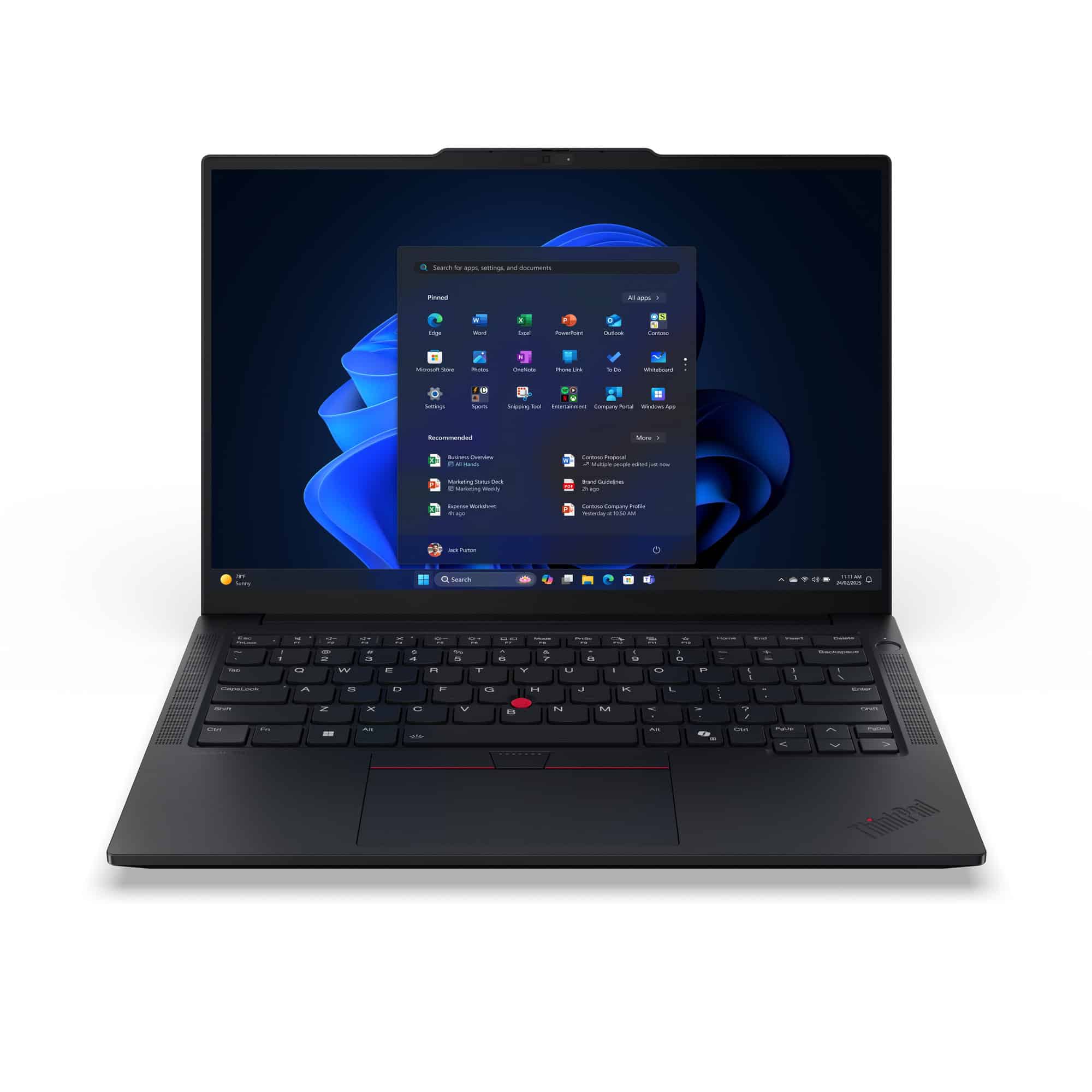 Lenovo ThinkPad E14 Gen 7 (Intel) Copilot+ PC Intel Core Ultra 7 256V Laptop 35,6 cm (14") WUXGA 16 GB LPDDR5x-SDRAM 512 GB SSD Wi-Fi 6E (802.11ax) Windows 11 Pro Engels Zwart (21U20070MH) thumbnail