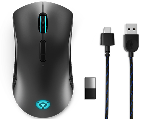 Lenovo Legion M600 Wireless Gaming muis Gamen Ambidextrous RF Wireless + Bluetooth + USB Type-A Optisch 16000 DPI (GY50X79385) thumbnail