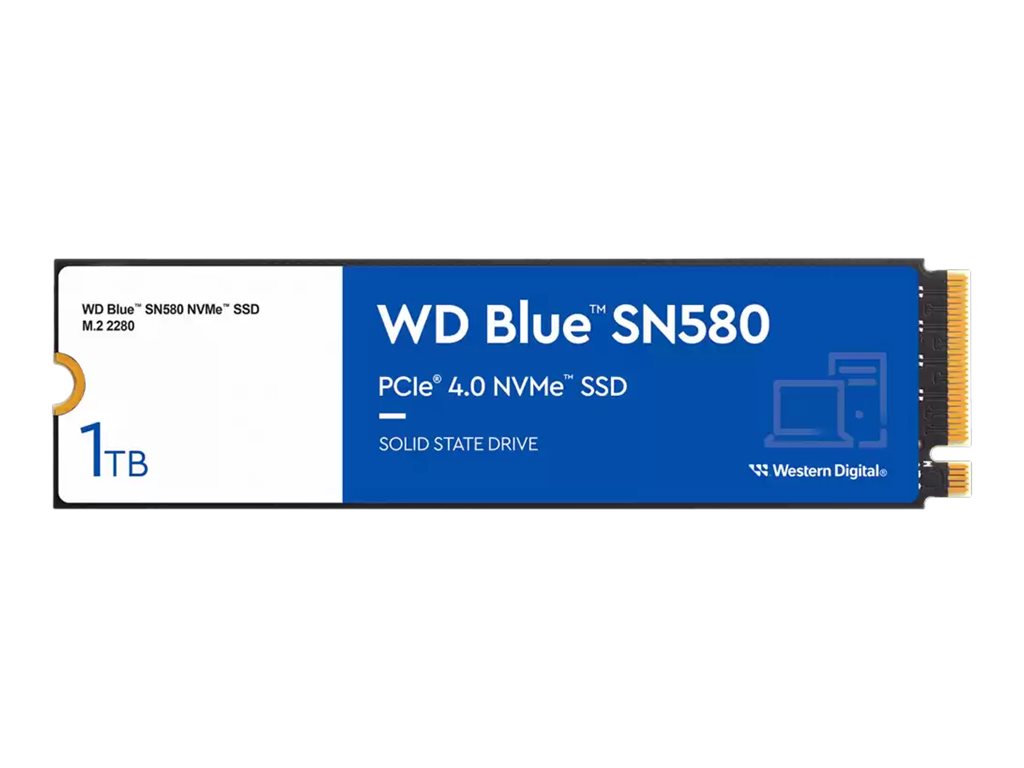 Western Digital WD SSD Blue SN580 1TB PCIe Gen4 NVMe (WDS100T3B0E-00CHF0) thumbnail