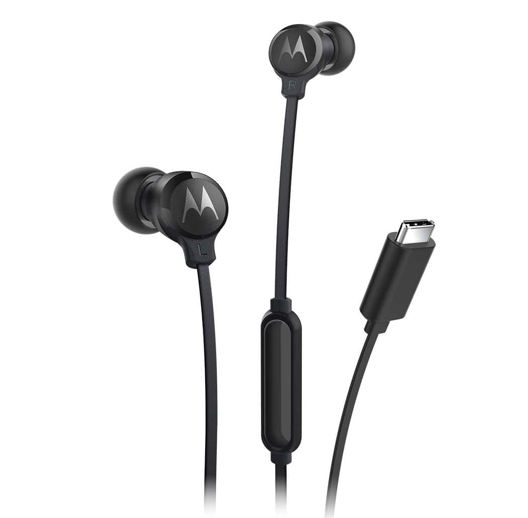 Motorola EARBUDS3CS hoofdtelefoon/headset Bedraad In-ear Oproepen/muziek USB Type-C Zwart (EARBUDS3CS) thumbnail