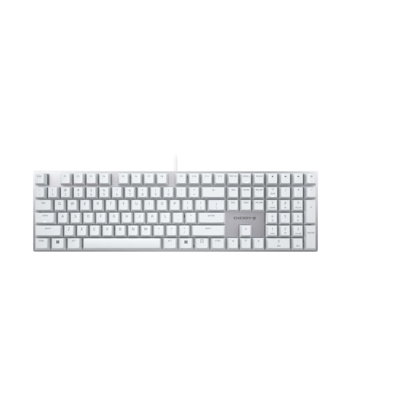 CHERRY KC 200 MX toetsenbord Universeel USB QWERTY Engels Zilver, Wit (G80-3950LIBUS-1) thumbnail