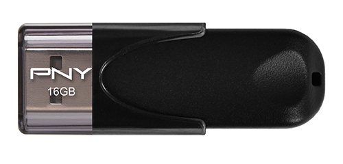 PNY Attaché 4 2.0 16GB USB flash drive USB Type-A Zwart (FD16GATT4-EF) thumbnail