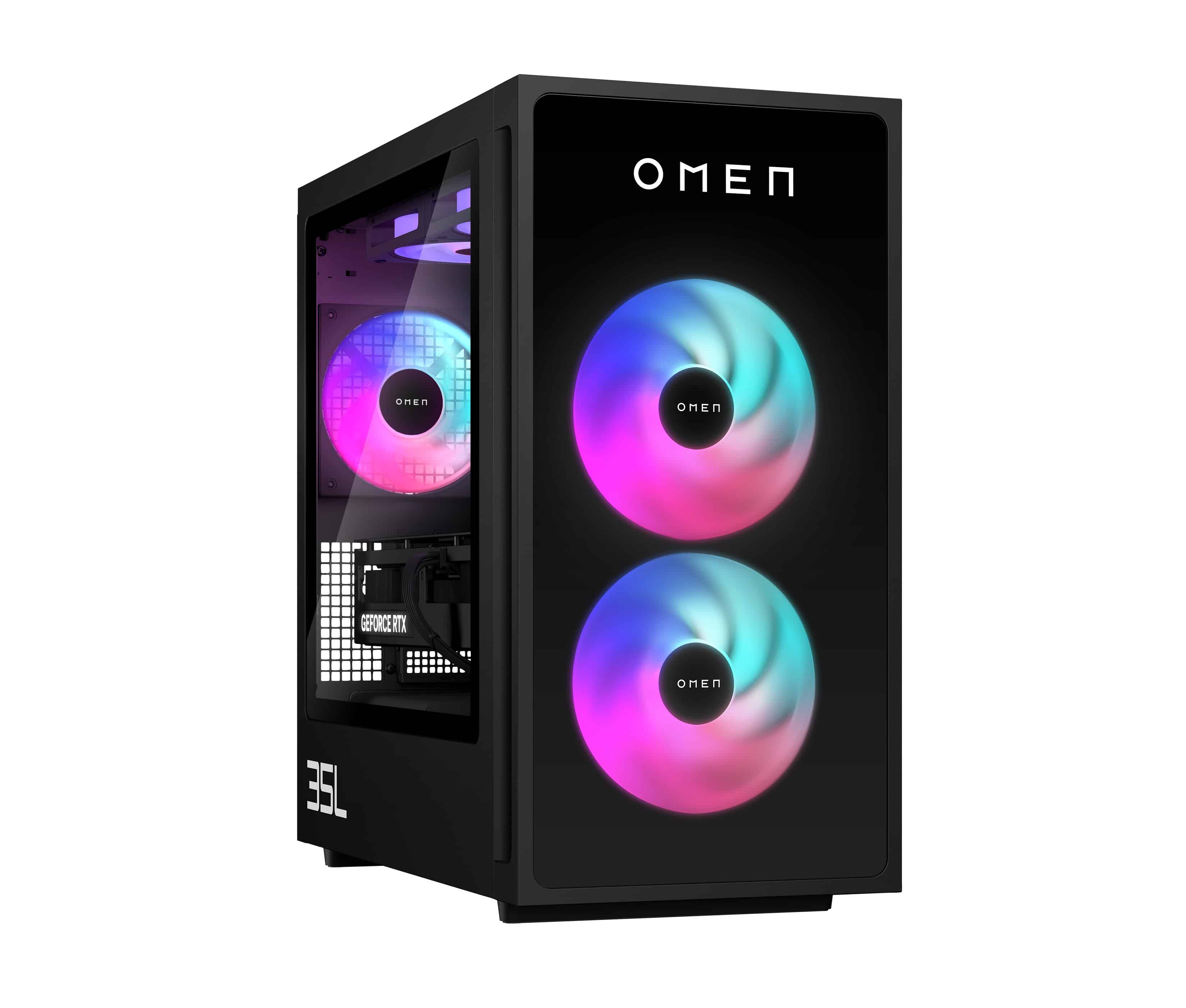 HP OMEN 35L Gaming Desktop GT16-1082nd PC AMD Ryzen™ 7 9800X3D 32 GB DDR5-SDRAM NVIDIA GeForce RTX 5080 Windows 11 Home Tower Zwart (D51TBEA#ABH) thumbnail