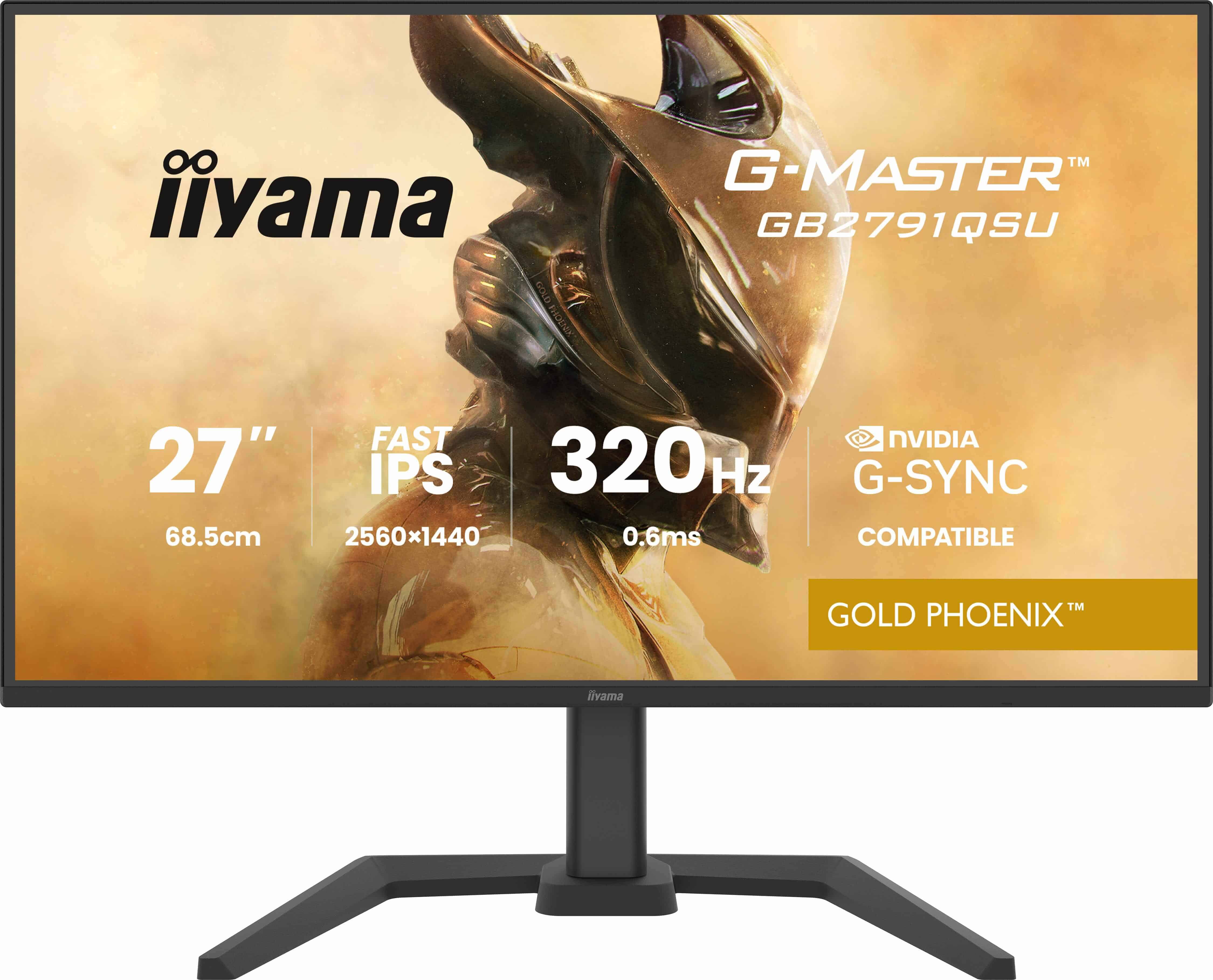 iiyama G-MASTER GB2791QSU-B1 computer monitor 68,6 cm (27") 2560 x 1440 Pixels Wide Quad HD Zwart (GB2791QSU-B1) thumbnail
