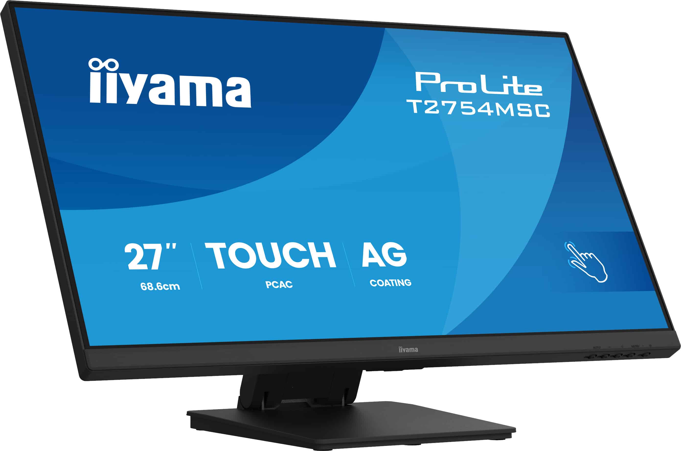 iiyama ProLite T2754MSC-B2AG computer monitor 68,6 cm (27") 1920 x 1080 Pixels Full HD LED Touchscreen Multi-gebruiker Zwart (T2754MSC-B2AG) thumbnail