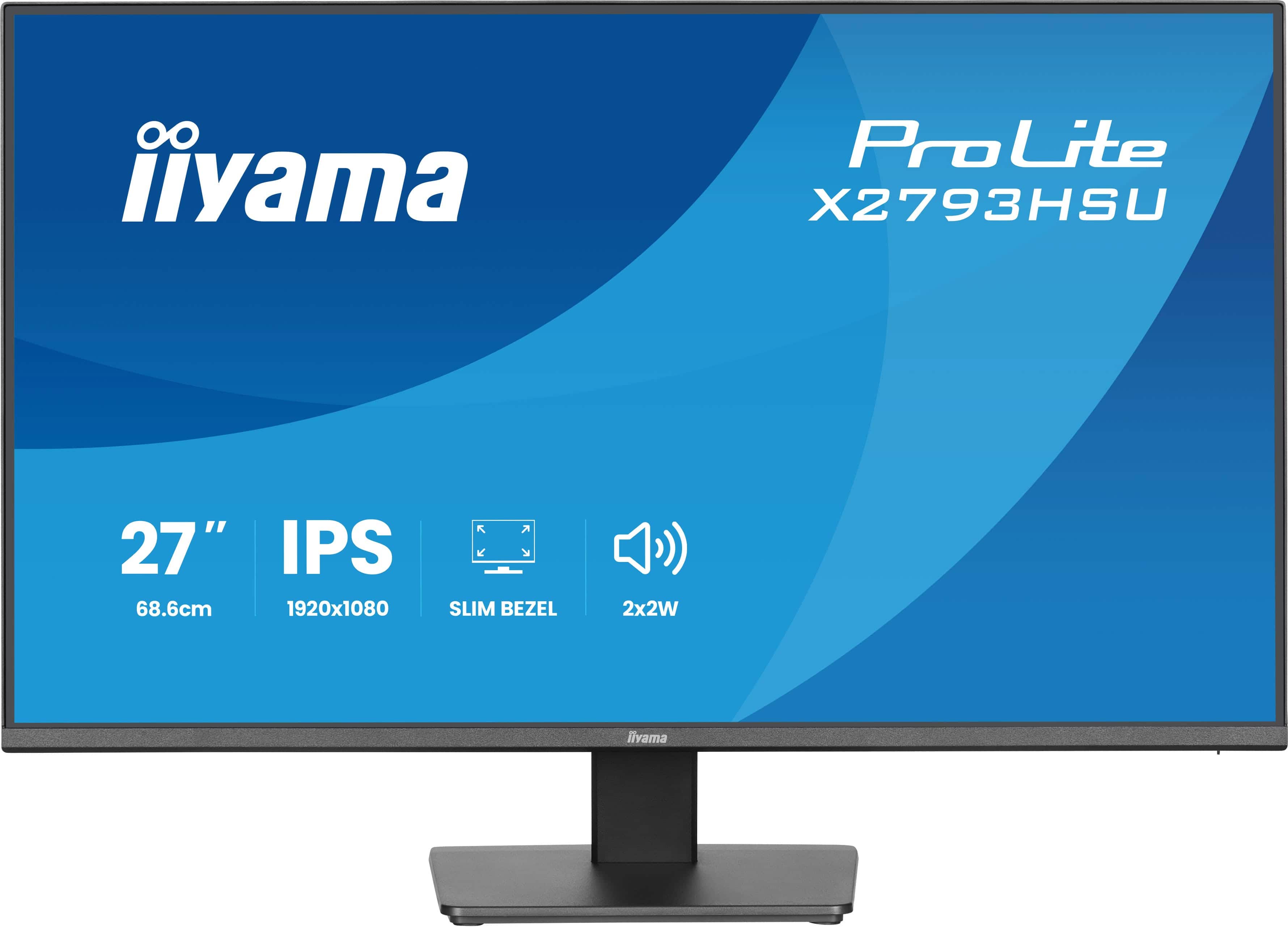 iiyama ProLite X2793HSU-B1 computer monitor 68,6 cm (27") 1920 x 1080 Pixels Full HD LED Zwart (X2793HSU-B1) thumbnail
