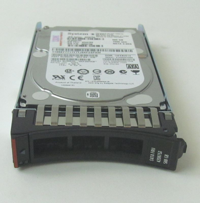 Lenovo 500GB 7.2K 6Gbps SATA 2.5in HS HDD (42D0753) thumbnail