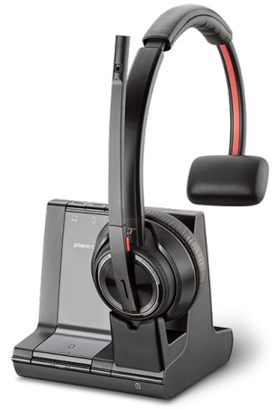 POLY W8210-M, MSFT Headset Draadloos Hoofdband Kantoor/callcenter Bluetooth Zwart (207322-02) thumbnail