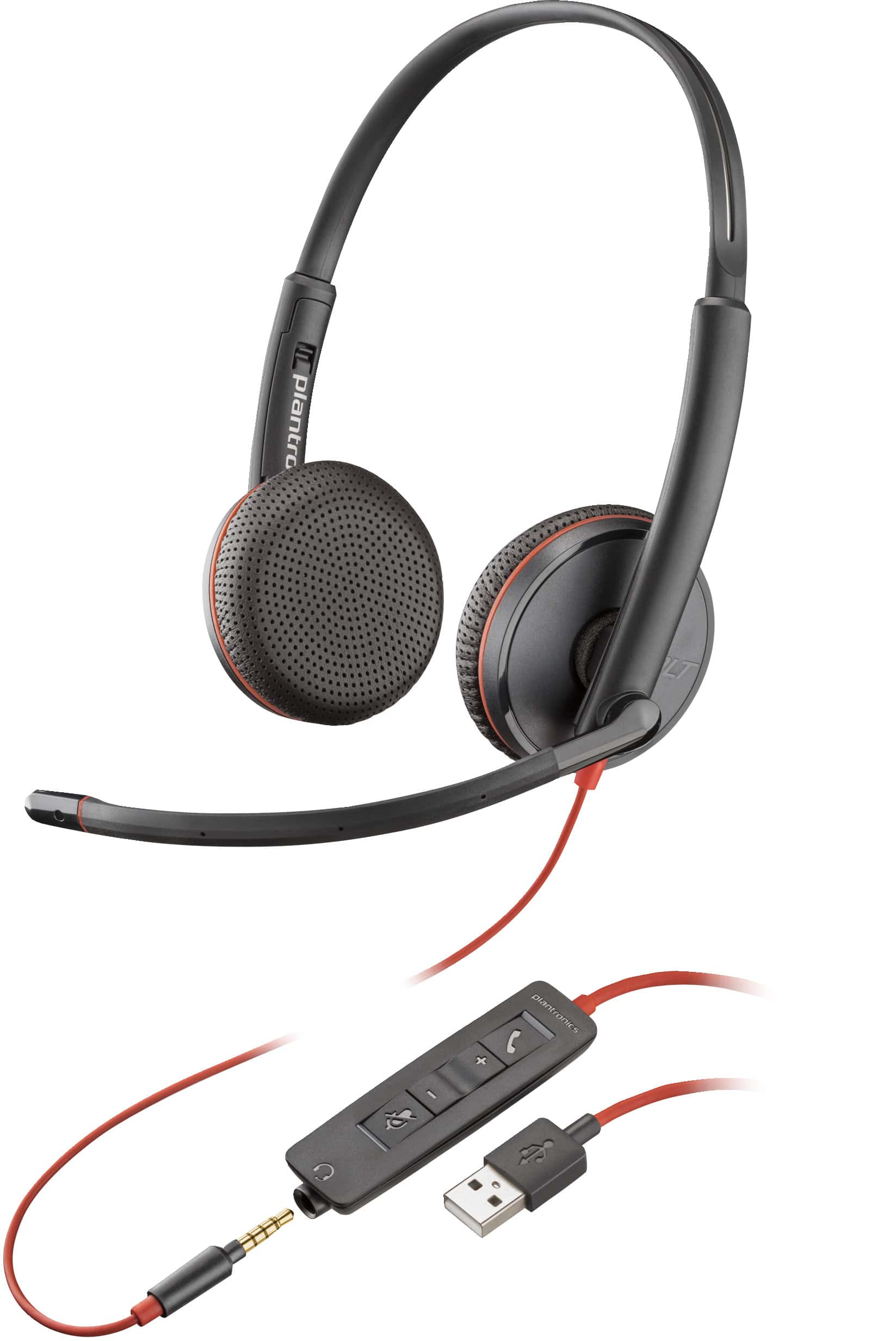 POLY Blackwire 3225 stereo USB-A-headset (bulk) (209747-201) thumbnail
