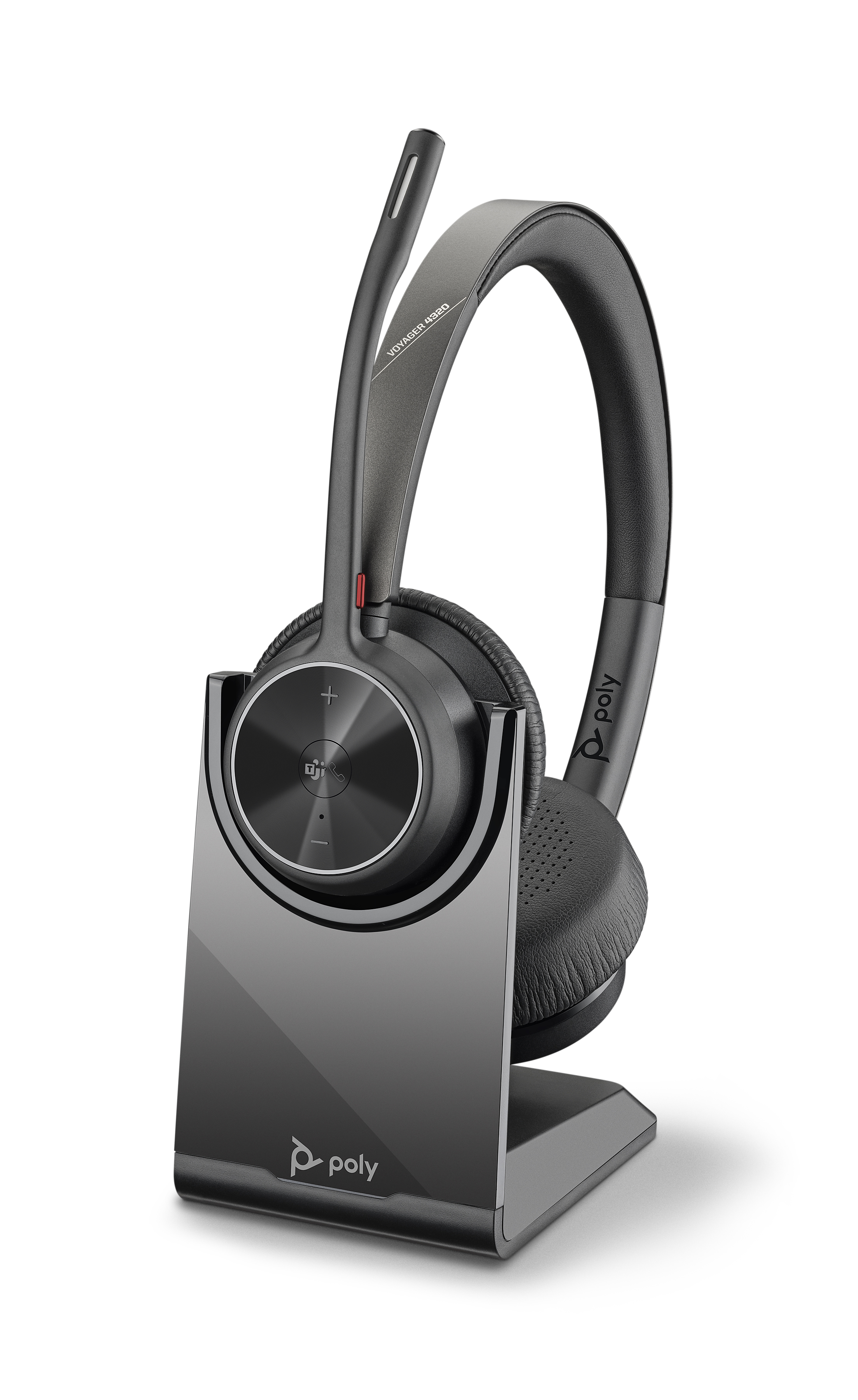 POLY 218476-02 hoofdtelefoon/headset Bedraad en draadloos Hoofdband Kantoor/callcenter USB Type-A Bluetooth Oplaadhouder Zwart (218476-02) thumbnail