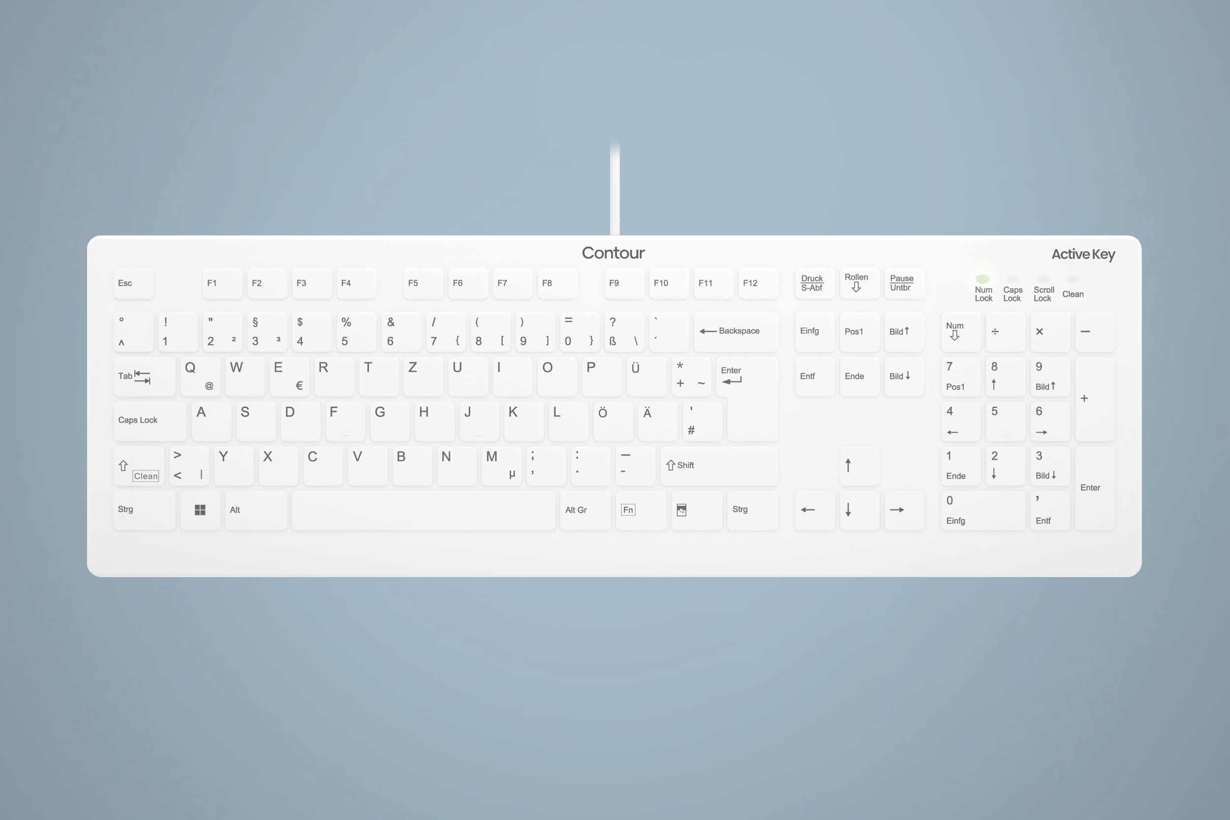 Cherry Active Key Flat Profile Hygiene Deskto (AK-C8112-U1-W/PN) thumbnail