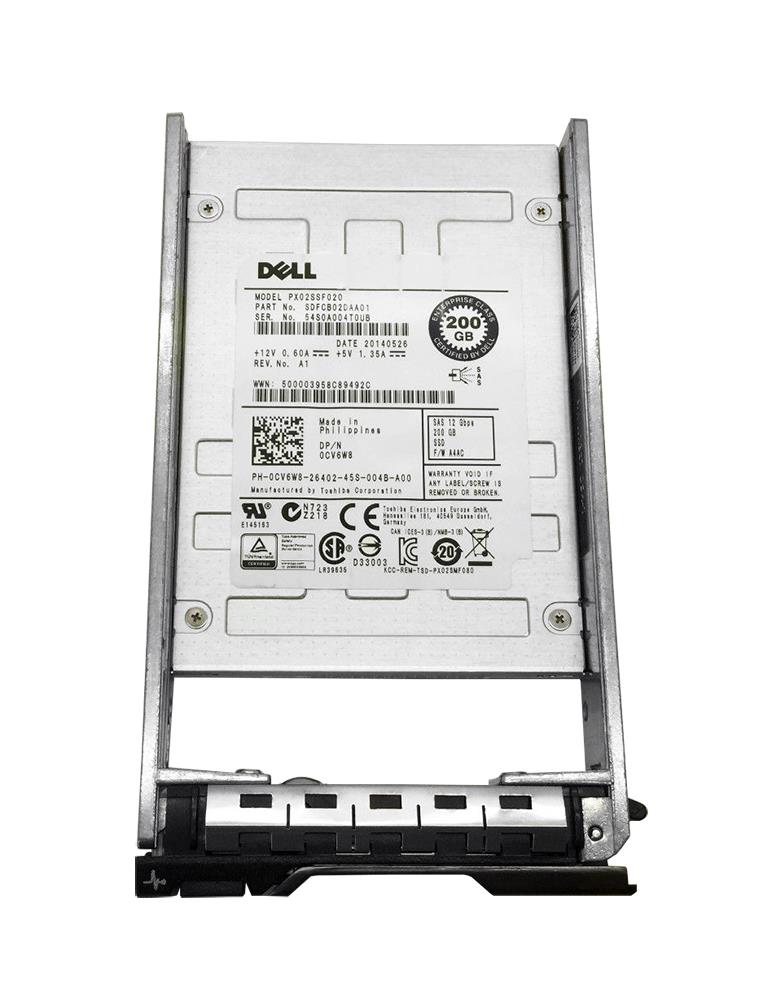 Dell 200GB 12G 2.5INCH MU SAS SSD (CV6W8-RFB) thumbnail