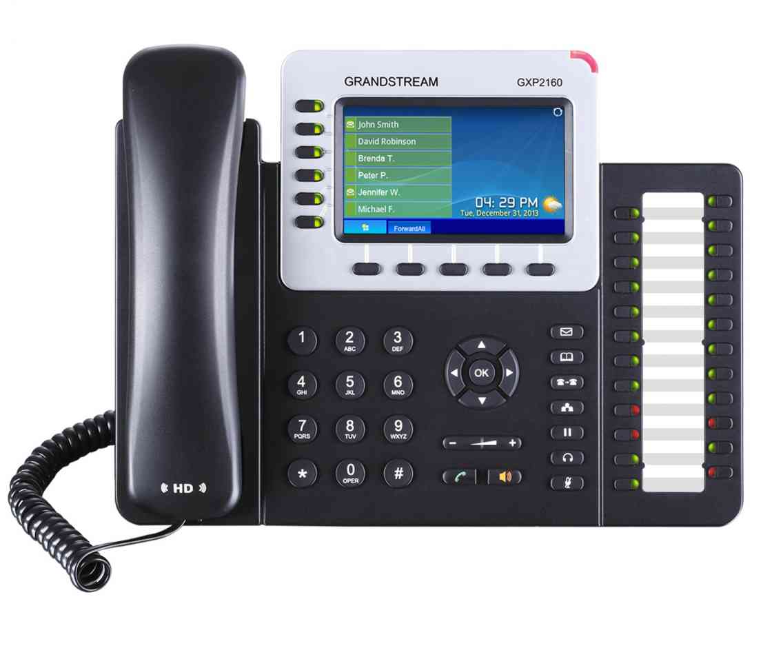 Grandstream Networks Grandstream GXP-2160 SIP Telefon, HD Audio, 6 SIP Konten, Fa (GXP2160) (GXP2160) thumbnail