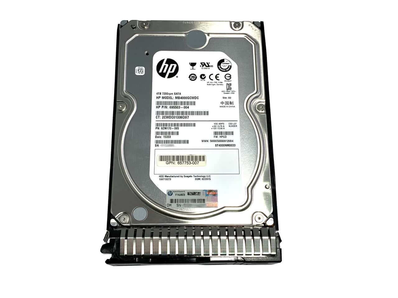 HP 4TB 6G SATA 7.2k 3.5in MDL SC (693687-B21) thumbnail