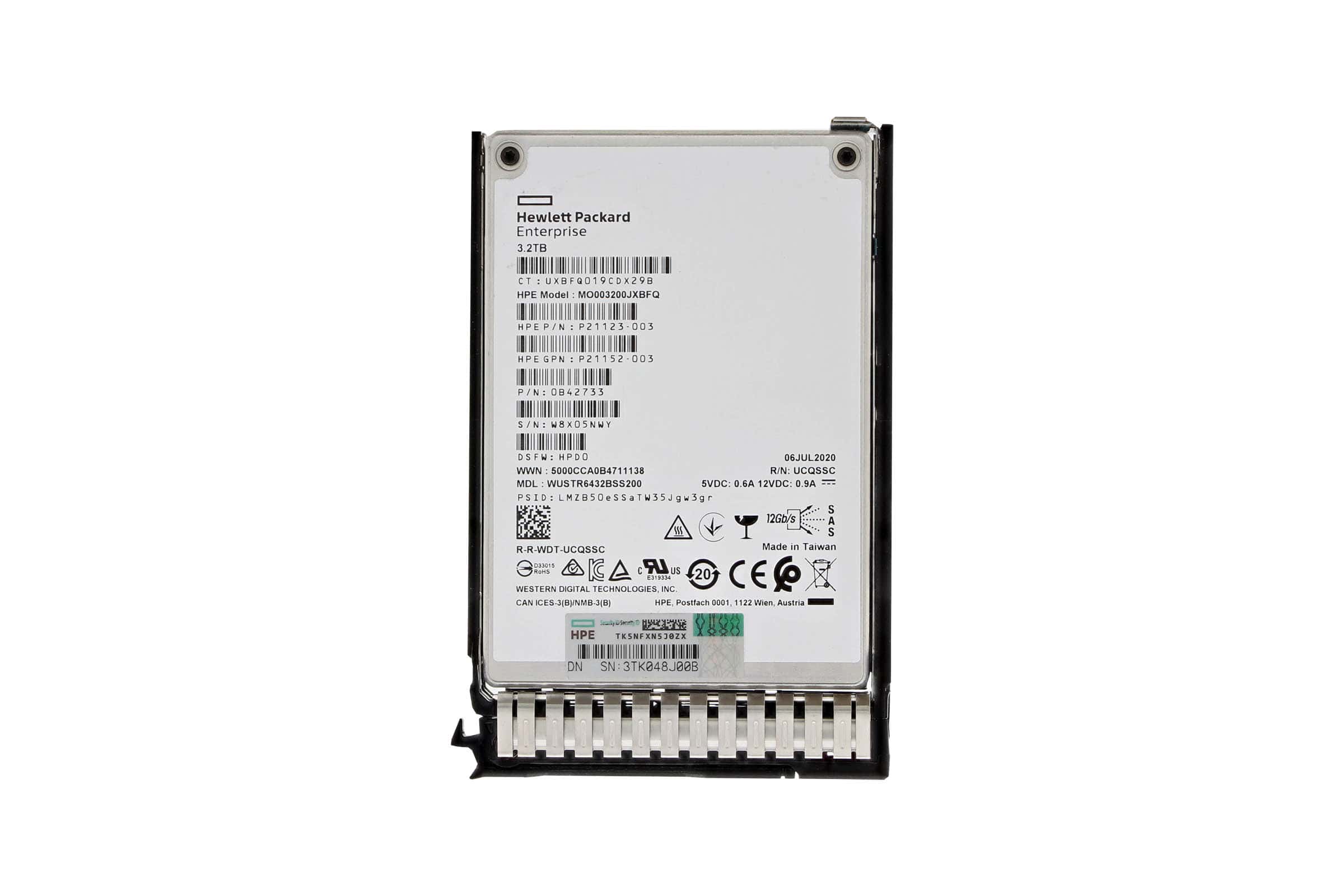 HP Drive SSD 3.2TB SFF SAS SC (P22583-001) thumbnail