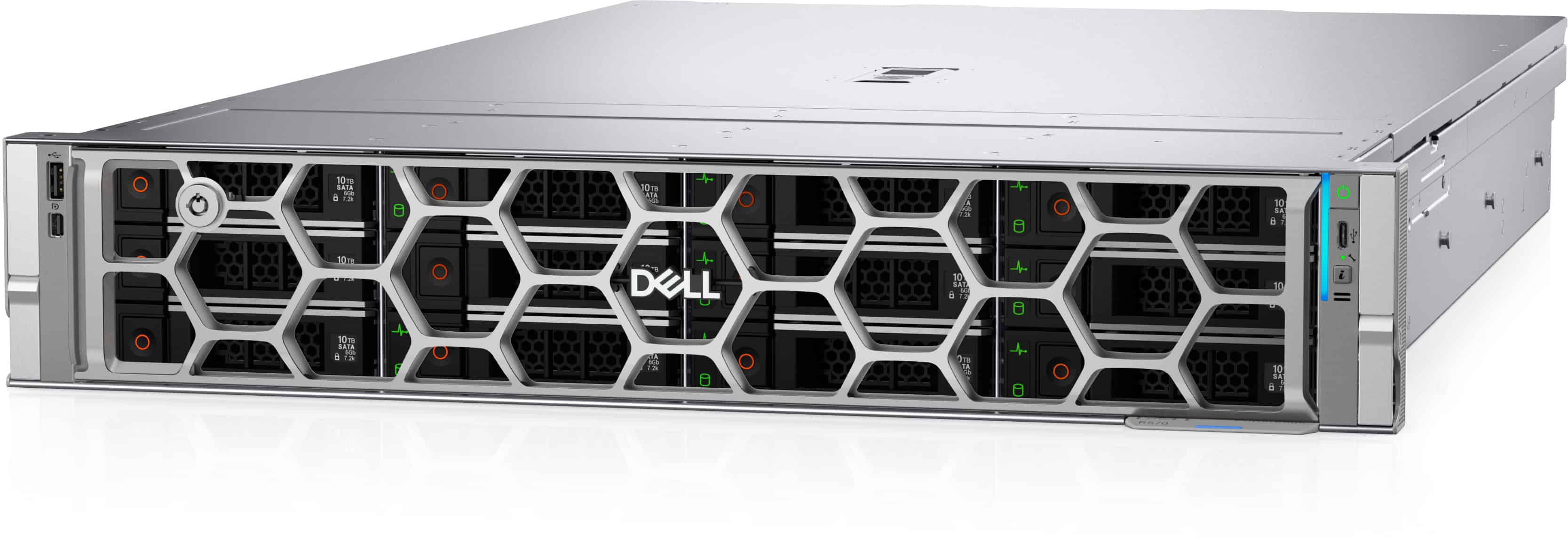 DELL R570 server 960 GB Rack (2U) Intel Xeon 6 6507P 3,5 GHz 32 GB DDR5-SDRAM 1100 W (3J05W) thumbnail