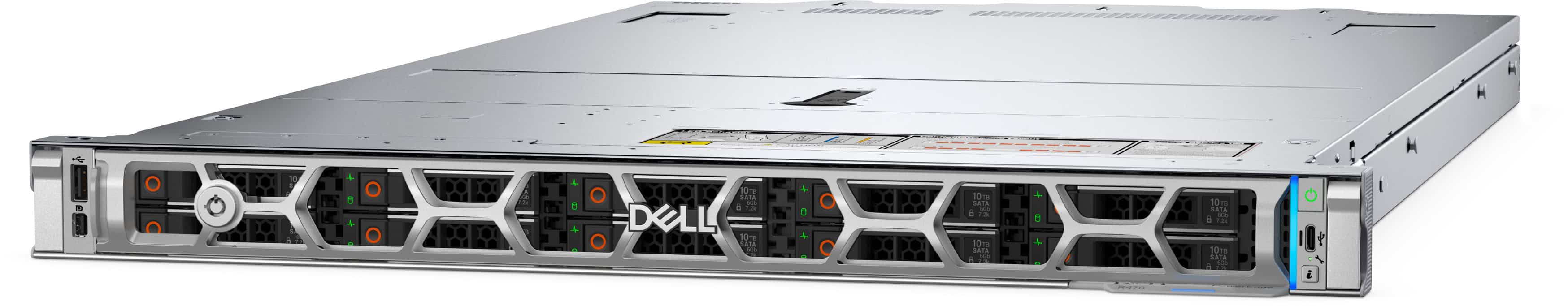 DELL PowerEdge R470 server 960 GB Rack (1U) Intel Xeon 6 6517P 3,2 GHz 32 GB DDR5-SDRAM 1100 W (DVT8N) thumbnail