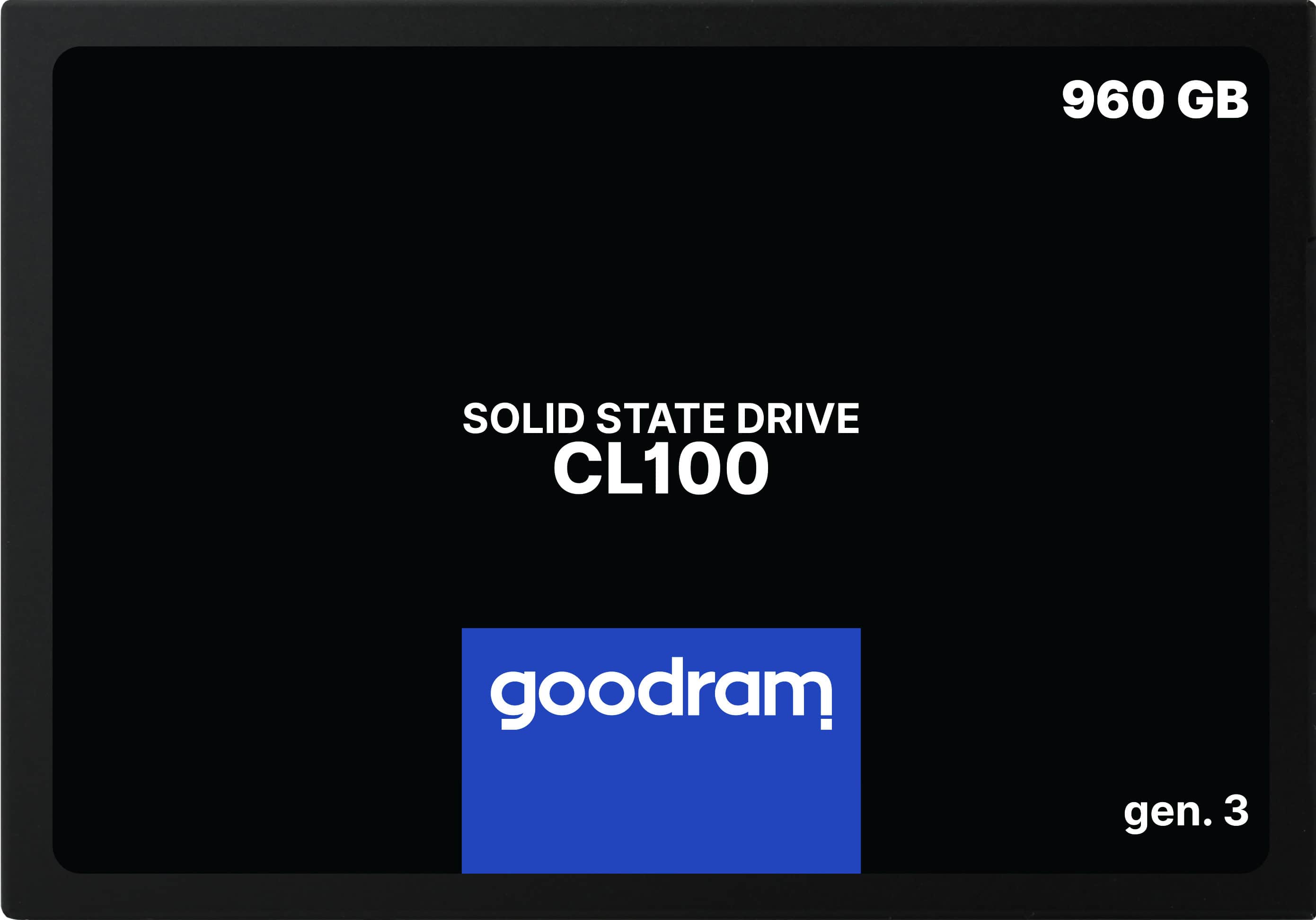 Goodram CL100 gen.3 960 GB 2.5" SATA III 3D NAND (SSDPR-CL100-960-G3) thumbnail