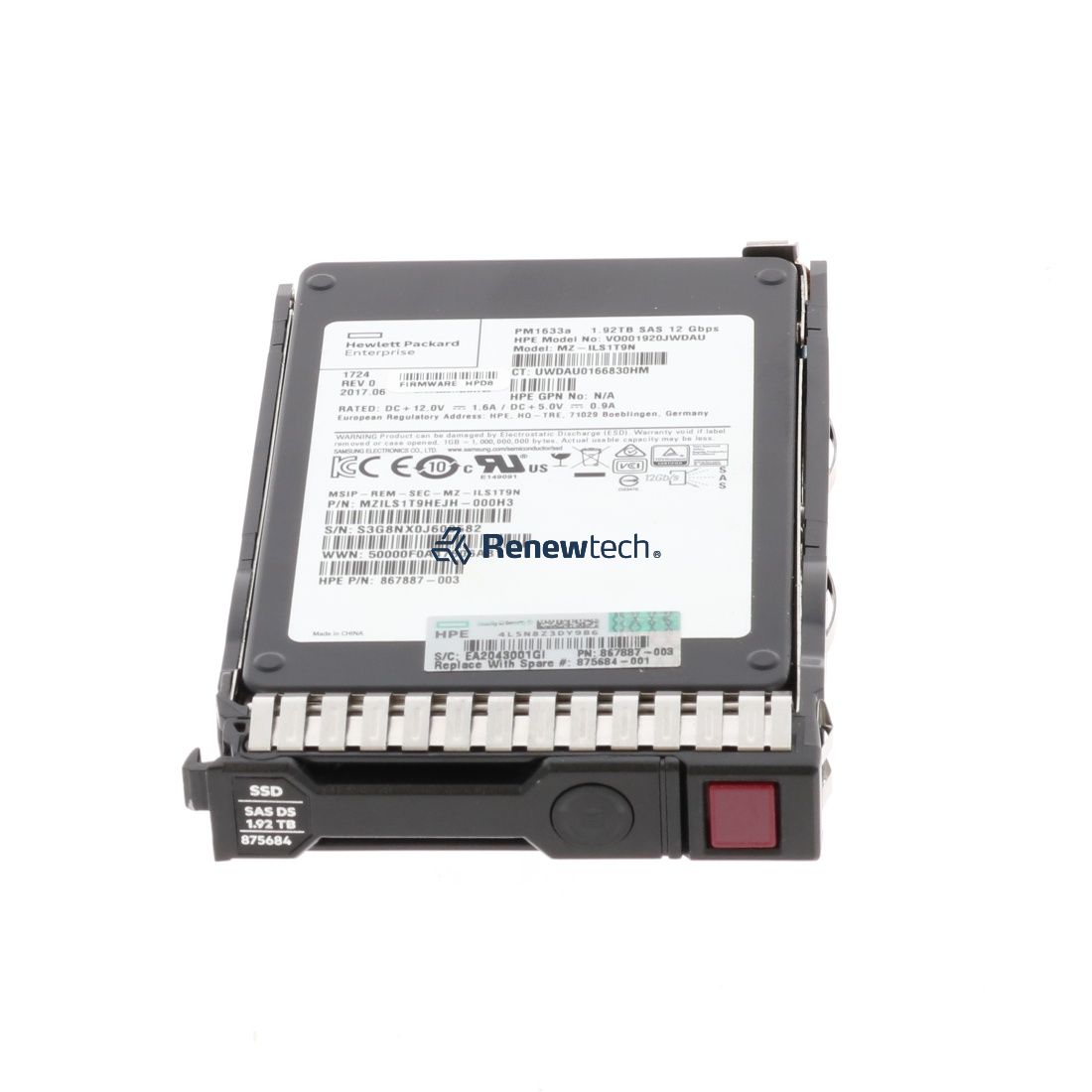 HP 800GB 12G SAS VE 2.5in (762261-B21-RFB) thumbnail