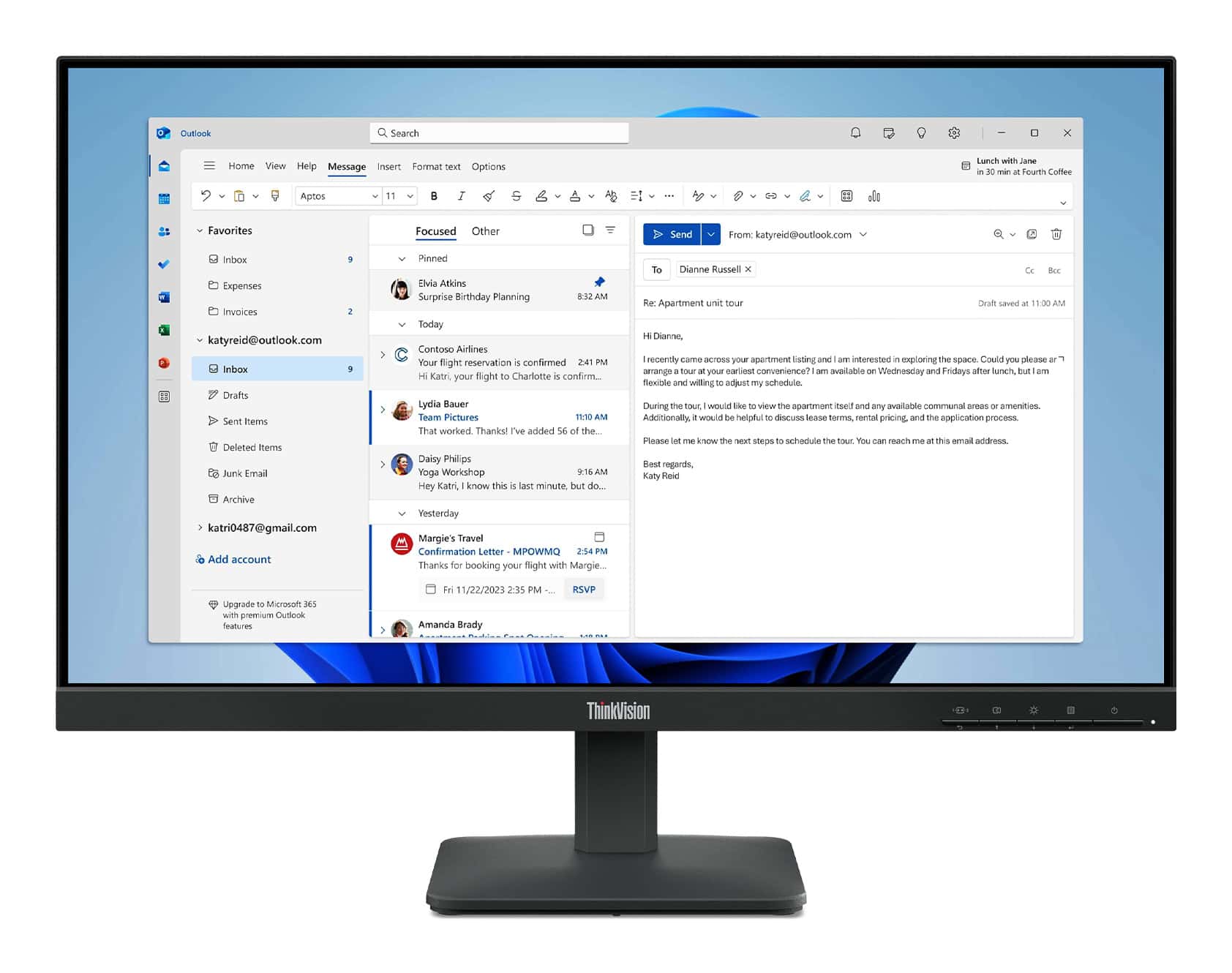 Lenovo ThinkVision S24-4e Monitor (64B5KAT1EU) thumbnail