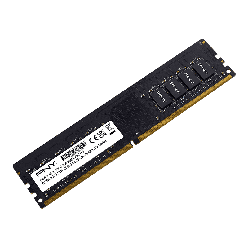 PNY 16GB DDR4 RAM Modul 3200MHz PC4-25600 CL22 Single-Channel Desktop-Speicher (MD16GSD43200-SI) (MD16GSD43200-SI) thumbnail