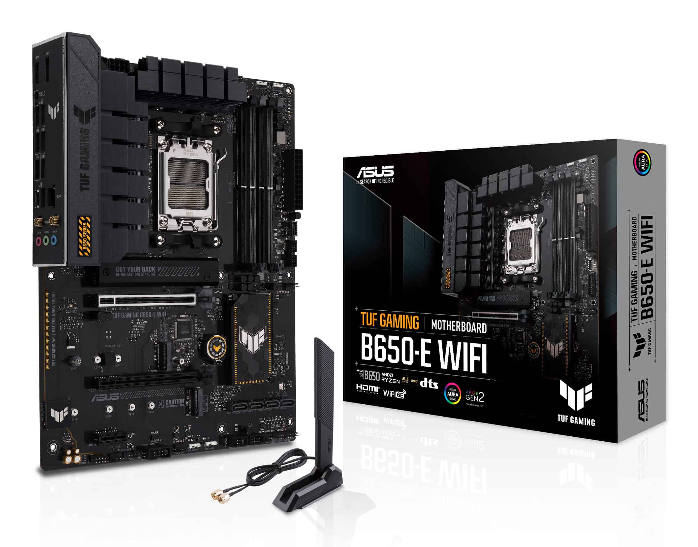 ASUS TUF GAMING B650-E WIFI AMD B650 Socket AM5 ATX (TUF GAMING B650-E WIFI) thumbnail