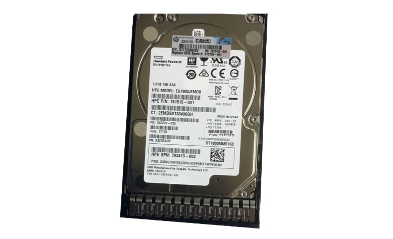 HP SPS-DRV HDD 1.8TB 12G 10K SFF (872738-001B) thumbnail