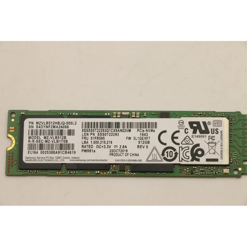 Lenovo SSD 512GB M.2 PCIe (01FR595) (01FR595) thumbnail