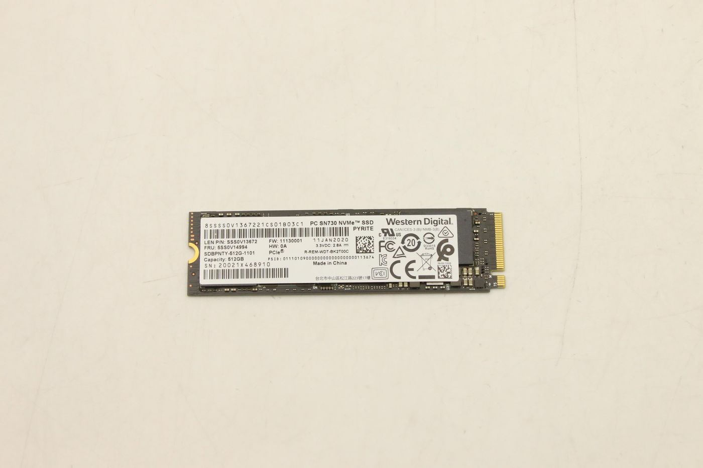 Lenovo Western Digital SN730 512GB SDBPNTY-512G (5SS0V14994) (5SS0V14994) thumbnail