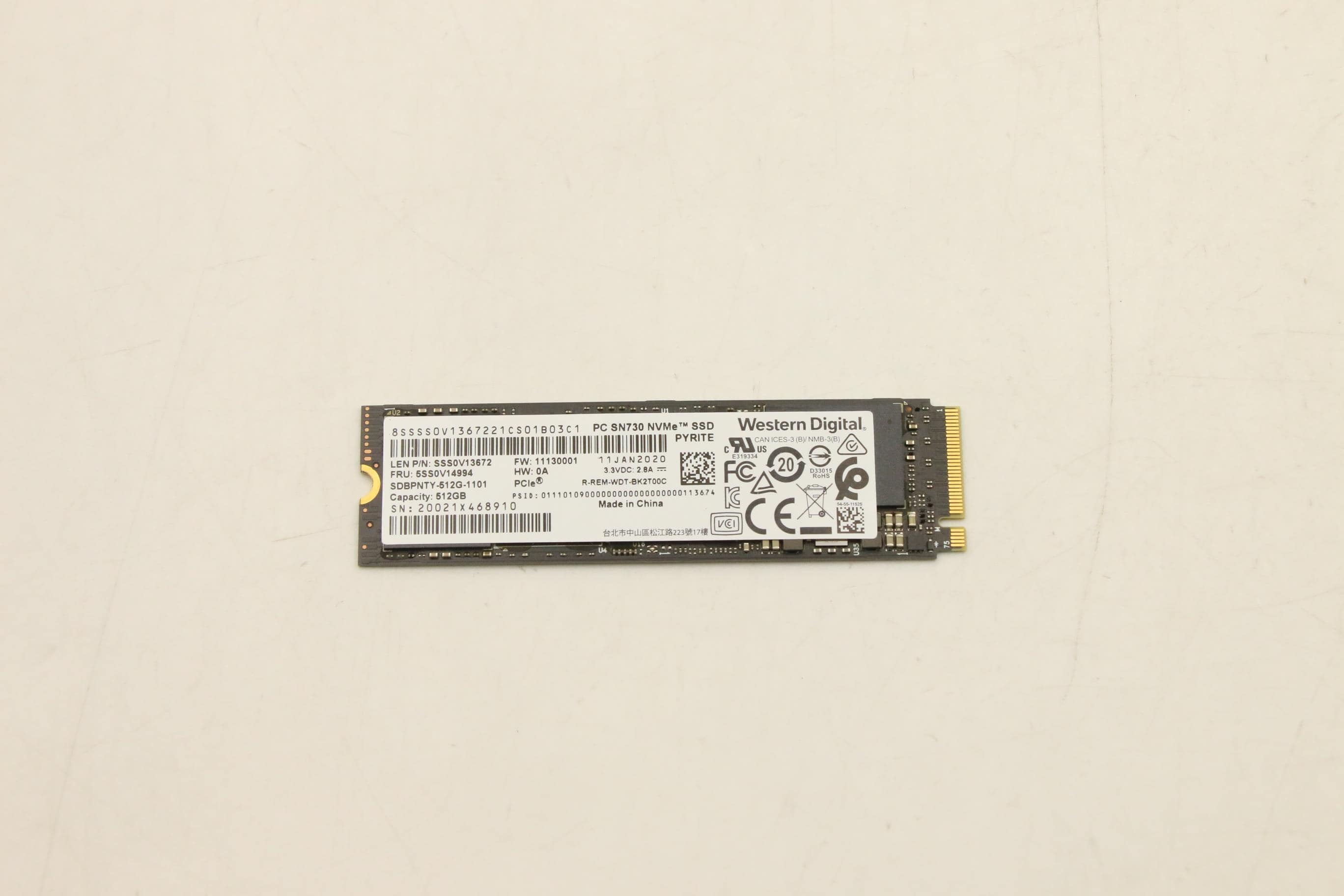 Lenovo SSD UMIS AH640a 512G M.2 PCIe (5SS1D05473) (5SS1D05473) thumbnail