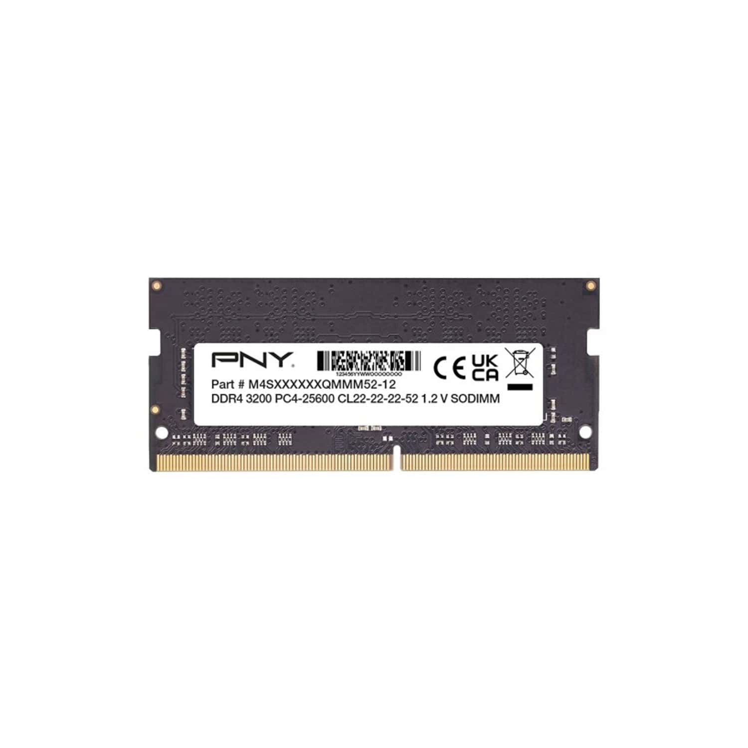 PNY 8GB PNY PERFORMANCE - SODIMM 3200 - CL22 (MN8GSD43200-TB) thumbnail