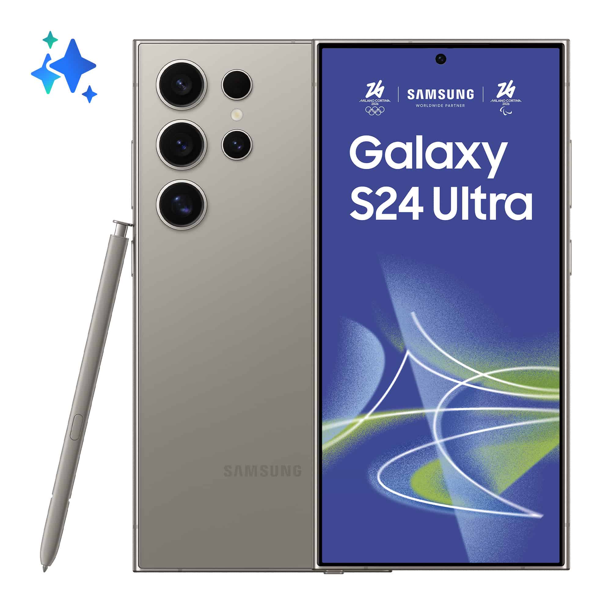 Samsung Galaxy S24 Ultra 17,3 cm (6.8") Dual SIM 5G USB Type-C 12 GB 256 GB 5000 mAh Grijs, Titanium (SM-S928BZTGEUE) thumbnail