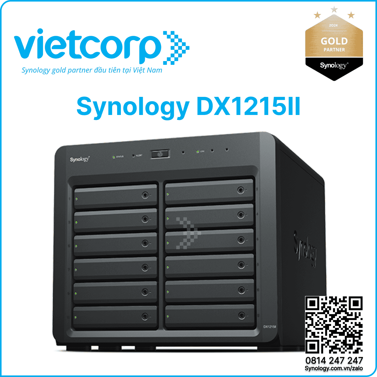SYNOLOGY DX1215ll 12-bay Unit Expansion (DX1215LL) thumbnail