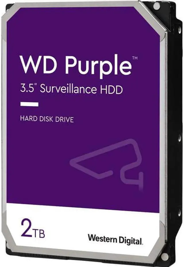 Western Digital WD Purple Surveillance Hard Drive WD20PURZ - Festplatte - 2 TB - intern - 8.9 cm (3.5) - SATA 6Gb/s - 5400 U/min (WD20PURZ) thumbnail