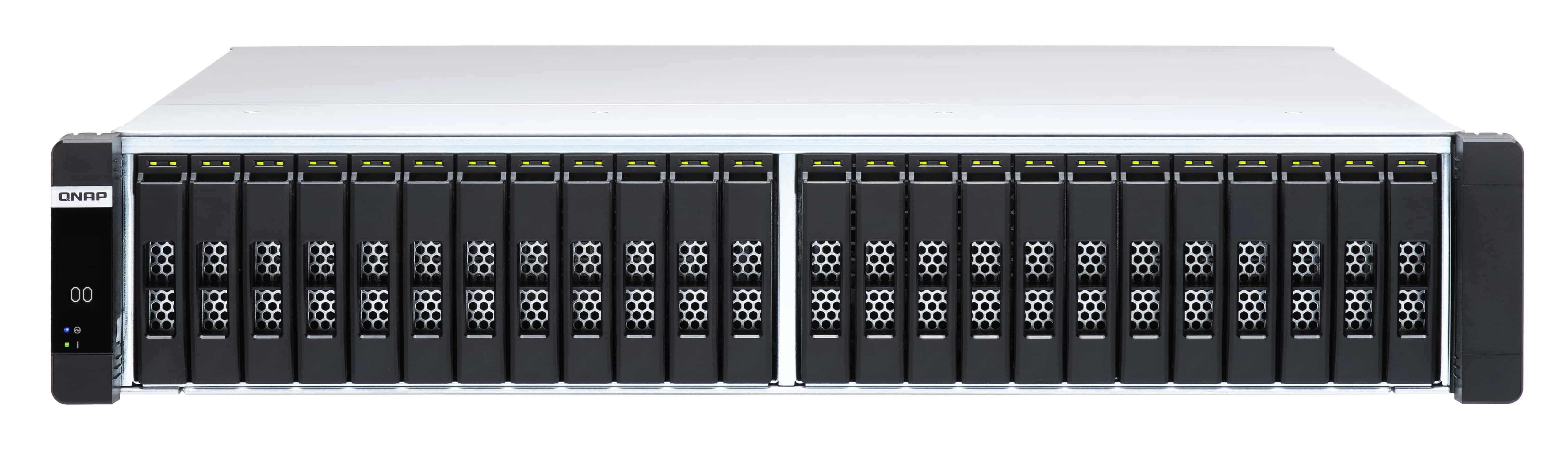 QNAP ES2486dc NAS Rack (2U) Ethernet LAN Zwart D-2142IT (ES2486DC-2142IT-128G) thumbnail