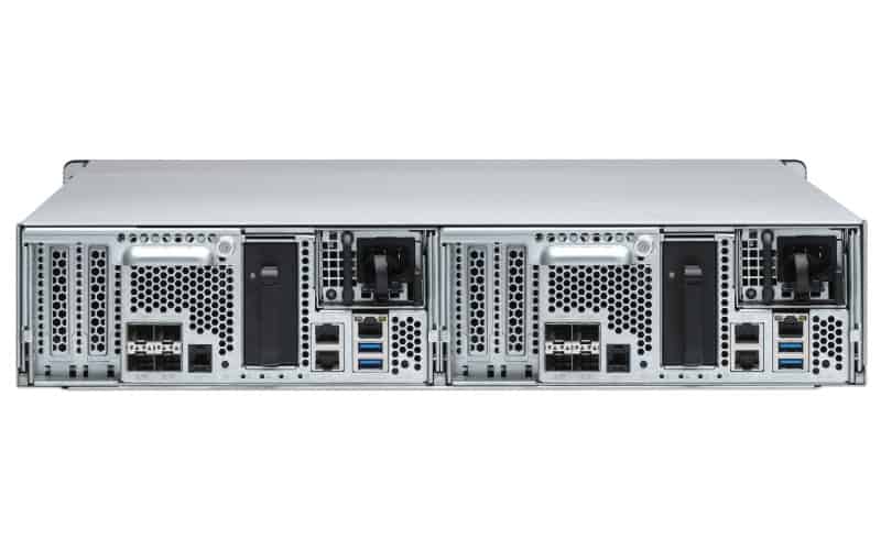 QNAP ES2486dc NAS Rack (2U) Ethernet LAN Zwart D-2142IT (ES2486DC-2142IT-96G) thumbnail