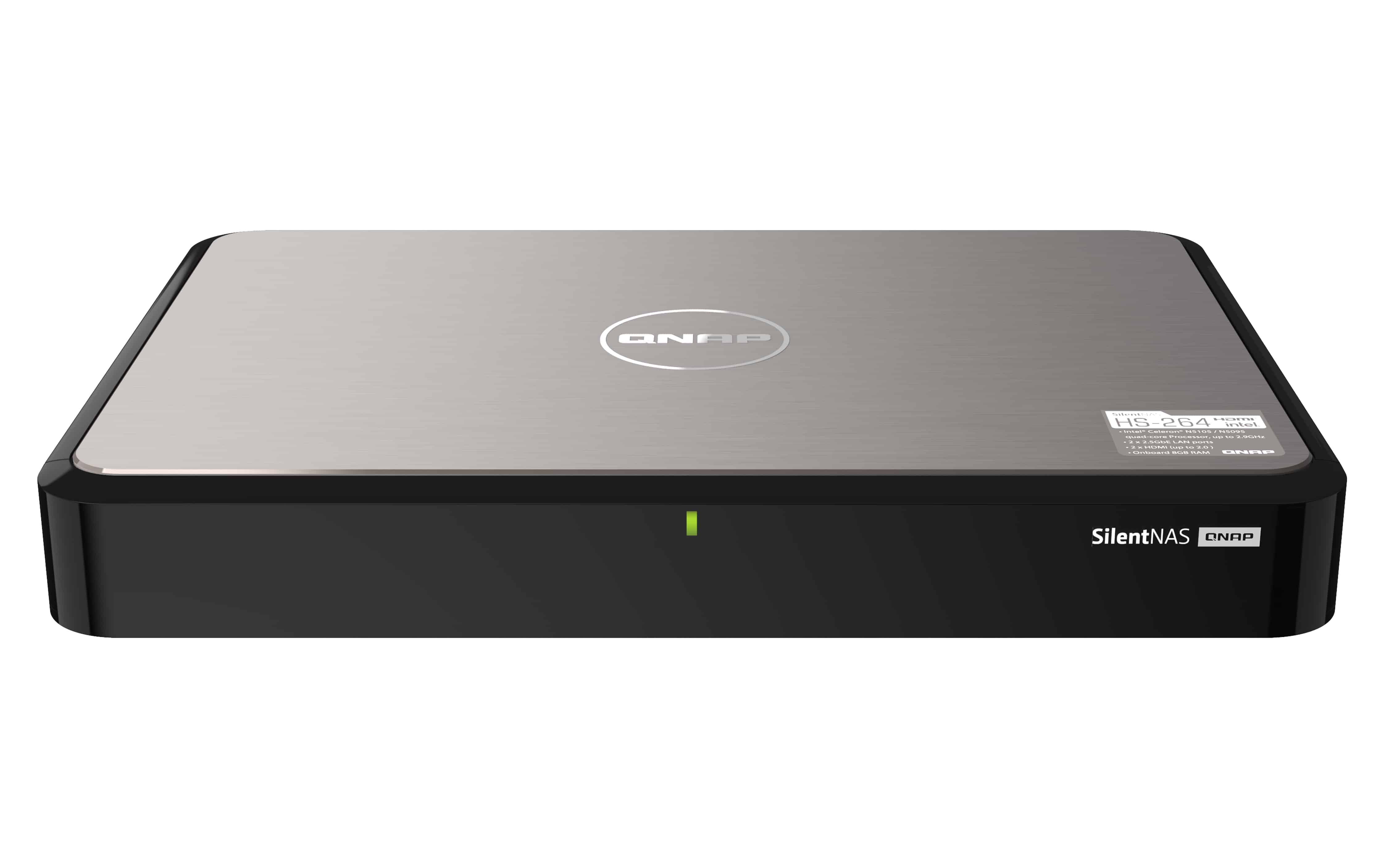 QNAP HS-264 NAS Tower Ethernet LAN Zwart N5105 (HS-264-8G) thumbnail
