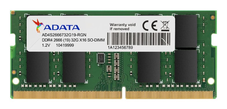 ADATA Premier geheugenmodule 8 GB DDR4 260-pin SO-DIMM (AD4S26668G19-SGN) thumbnail