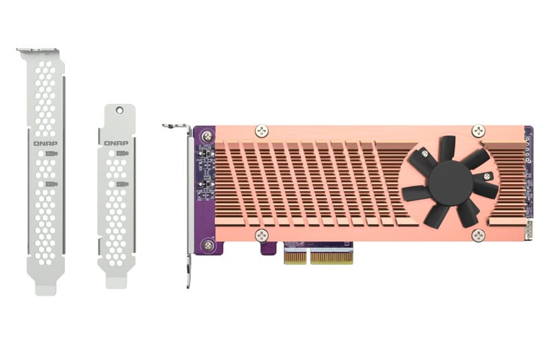 QNAP QM2-2P-344A interfacekaart/-adapter Intern M.2 (QM2-2P-344A) thumbnail