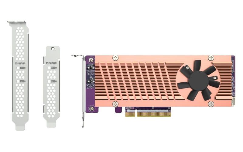 QNAP QM2-2P-384A interfacekaart/-adapter Intern M.2 (QM2-2P-384A) thumbnail