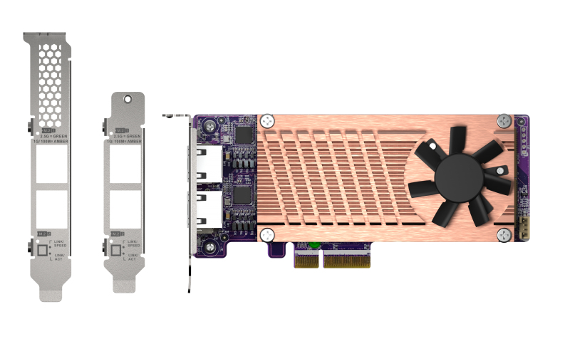 QNAP QM2-2P2G2T netwerkkaart Intern Ethernet 2500 Mbit/s (QM2-2P2G2T) thumbnail