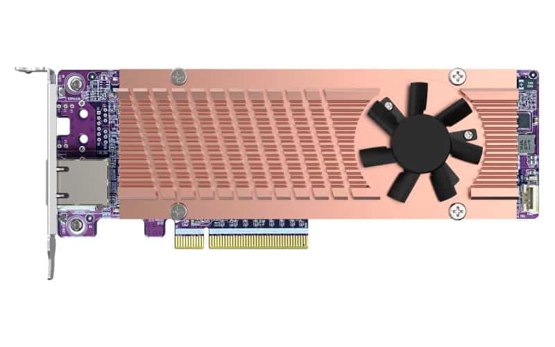QNAP Card QM2 interfacekaart/-adapter Intern PCIe, RJ-45 (QM2-2P410G1T) thumbnail