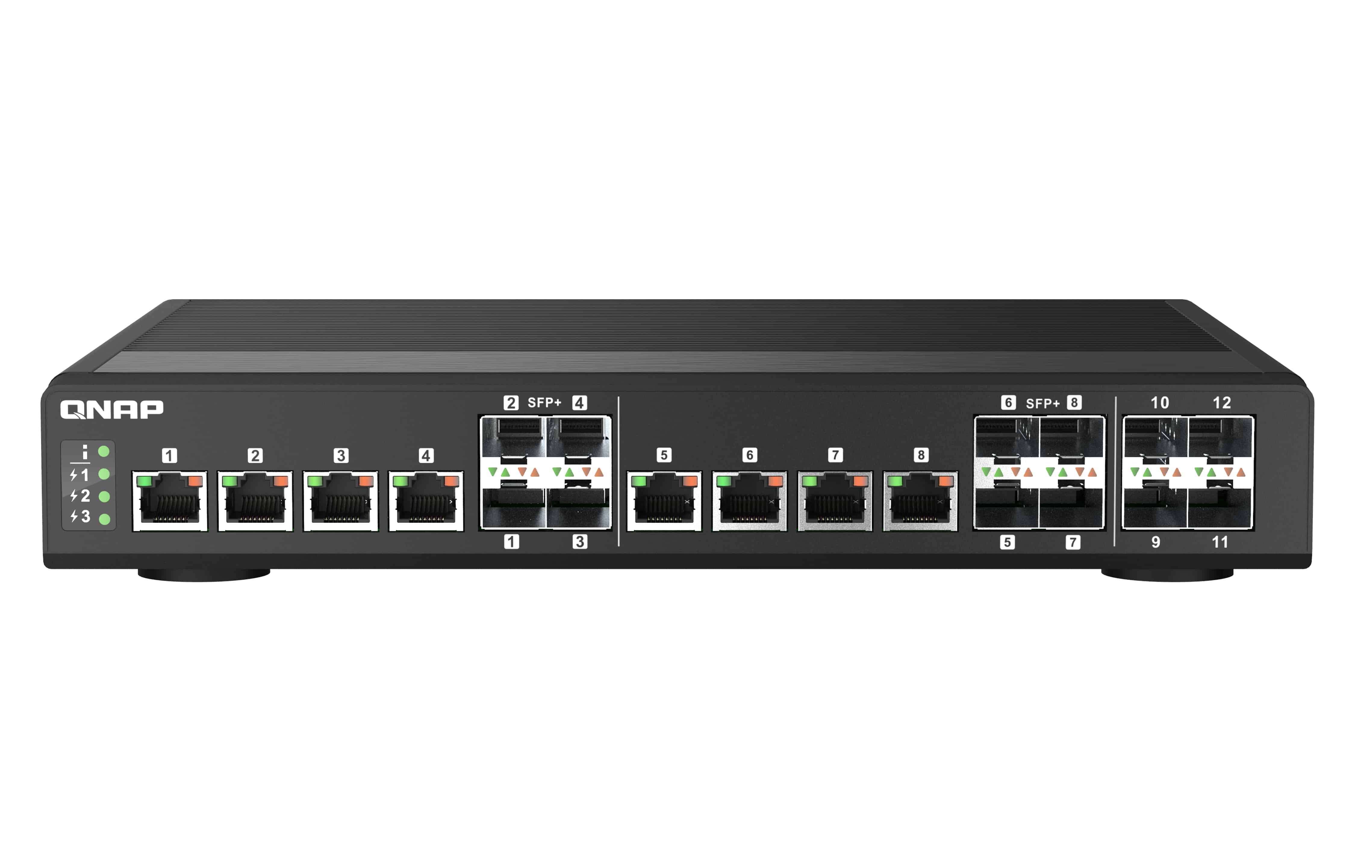QNAP QSW-IM1200-8C netwerk-switch Managed L2 Geen Zwart (QSW-IM1200-8C) thumbnail
