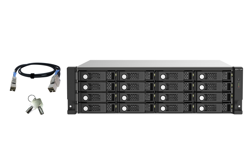 QNAP TL-R1620Sep-RP HDD-behuizing Zwart, Grijs 2.5/3.5 (TL-R1620SEP-RP) thumbnail