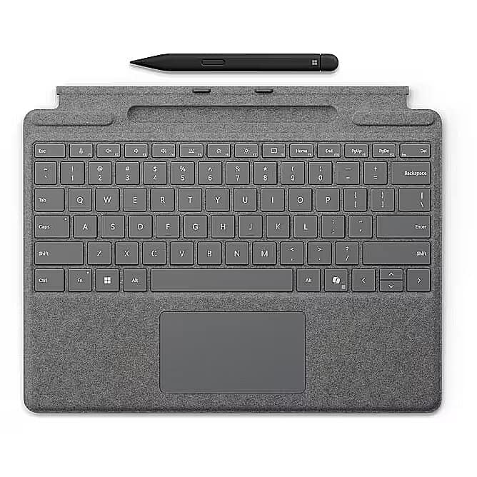 Microsoft Surface Pro Keyboard mit Stiftaufbewahrung - platin (EP2-00342) thumbnail