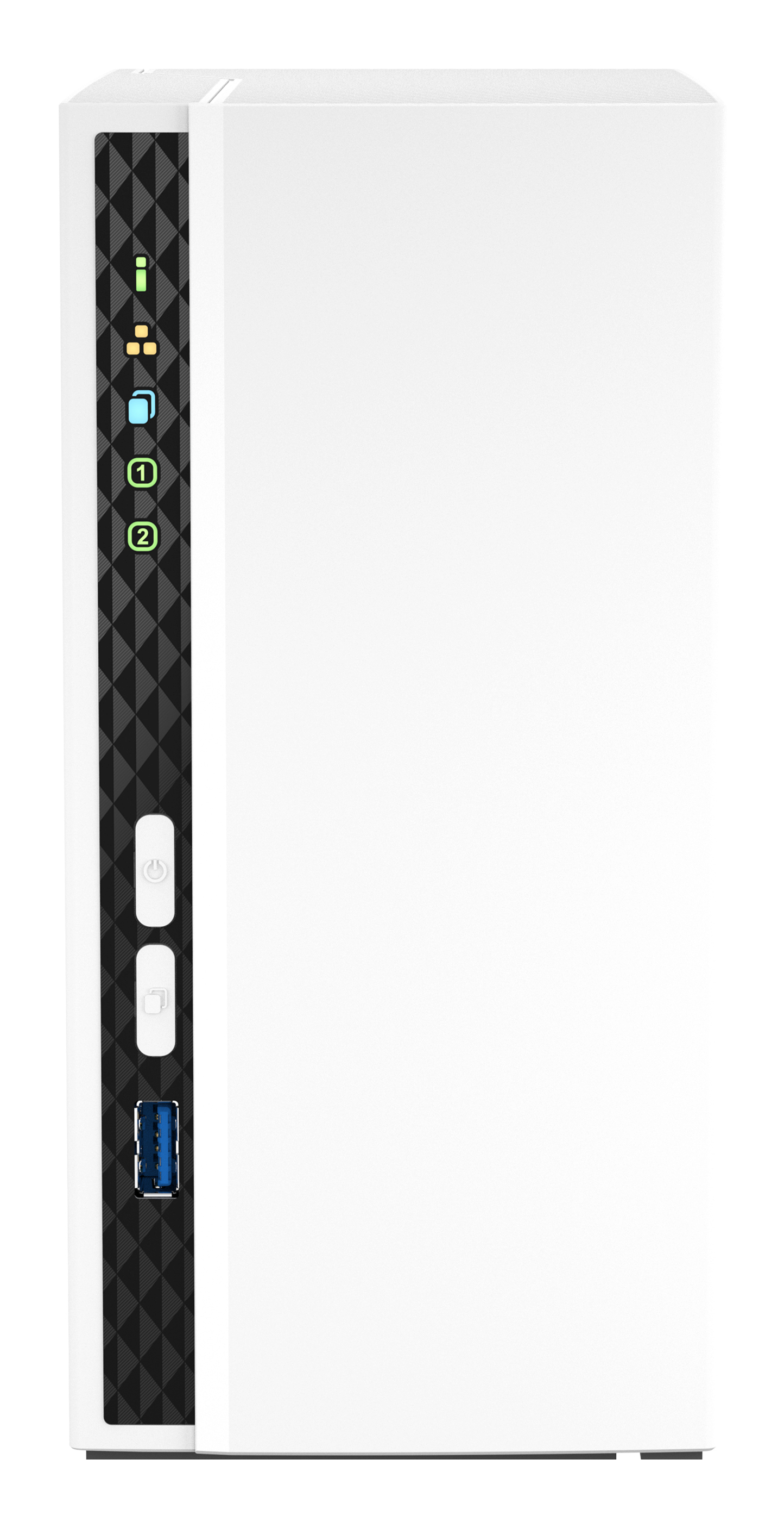QNAP TS-233 data-opslag-server NAS Tower ARM Cortex-A55 2 GB 0 TB QNAP QTS Wit (TS-233) thumbnail