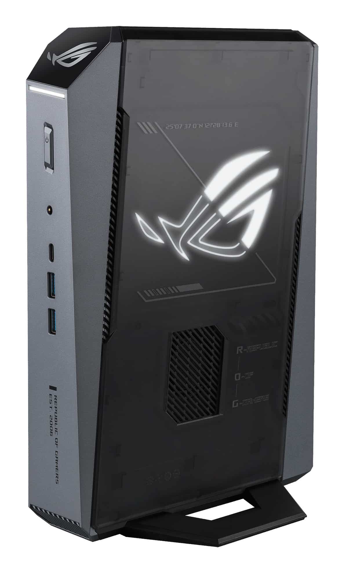 ASUS ROG GR70 -N90043AN AMD Ryzen™ 9 8940HX 16 GB DDR5-SDRAM 1 TB SSD NVIDIA GeForce RTX 5060 Windows 11 Home Mini PC PC Zwart (90MS0381-M001B0) thumbnail