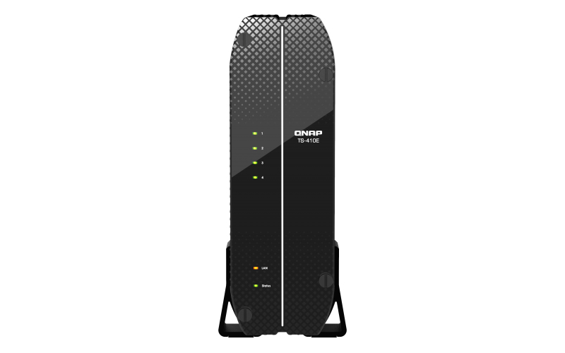 QNAP TS-410E NAS Tower Ethernet LAN Zwart J6412 (TS-410E-8G) thumbnail