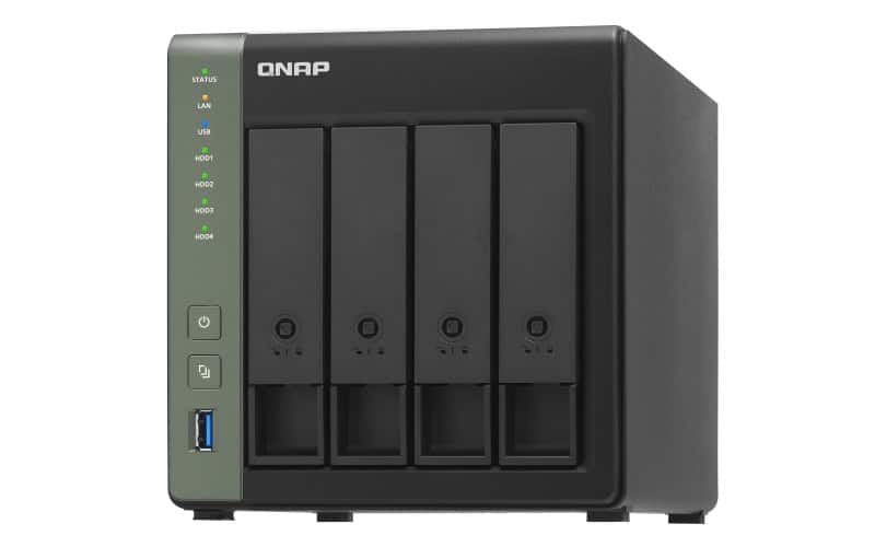 QNAP TS-431X3 NAS Tower Annapurna Labs Alpine AL-314 4 GB DDR3 0 TB QNAP Turbo System Zwart (TS-431X3-4G) thumbnail