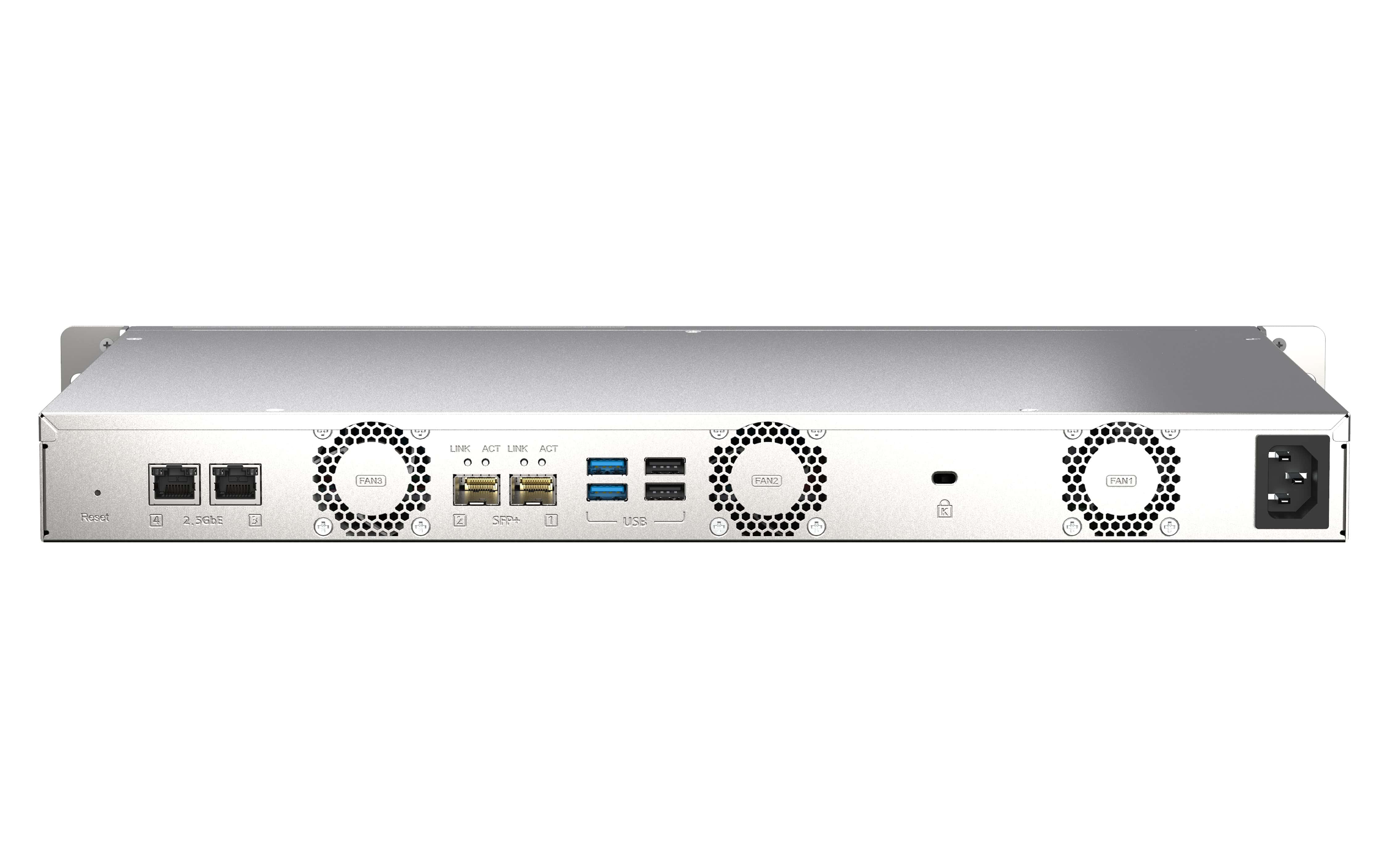 QNAP TS-435XEU NAS Rack (1U) Ethernet LAN Zwart, Grijs CN9131 (TS-435XEU-4G) thumbnail